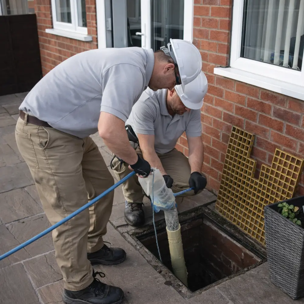 Blocked drain repair service in Lightwater